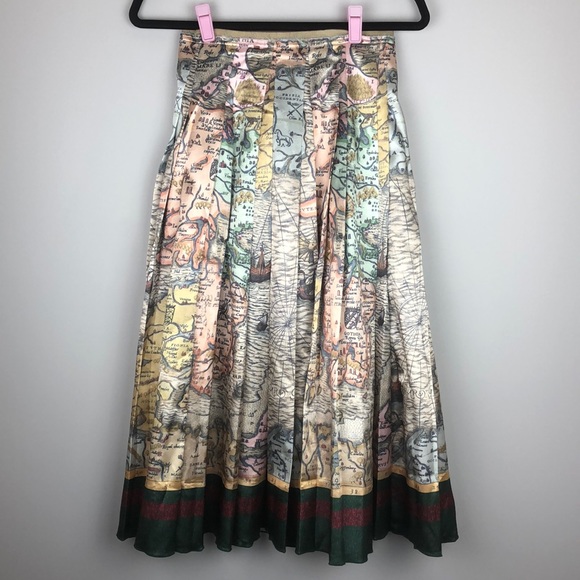 Gucci Dresses & Skirts - GUCCI sea map print skirt sz 36
